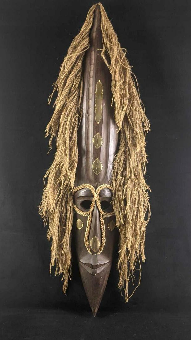 Wooden African Tiki Mask (1 of 6)