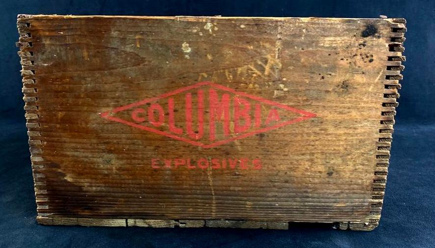 1890s Explosives Crate - Dovetailed Wood (1 of 5)