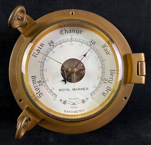 Large Brass Nautical Barometer Dec 06, 2021 Rapid Estate