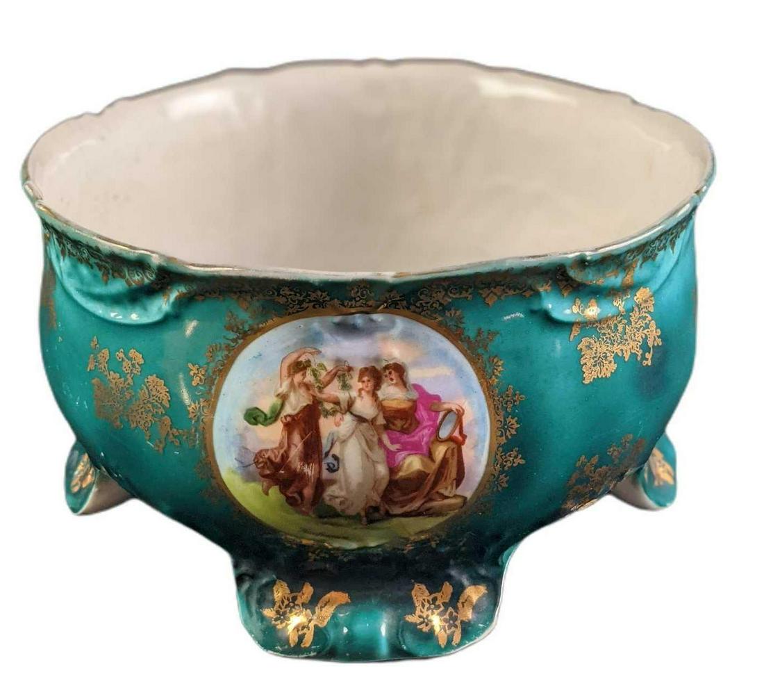 Vintage Carlsbad Austria 148 Footed Planter Vase (1 of 8)