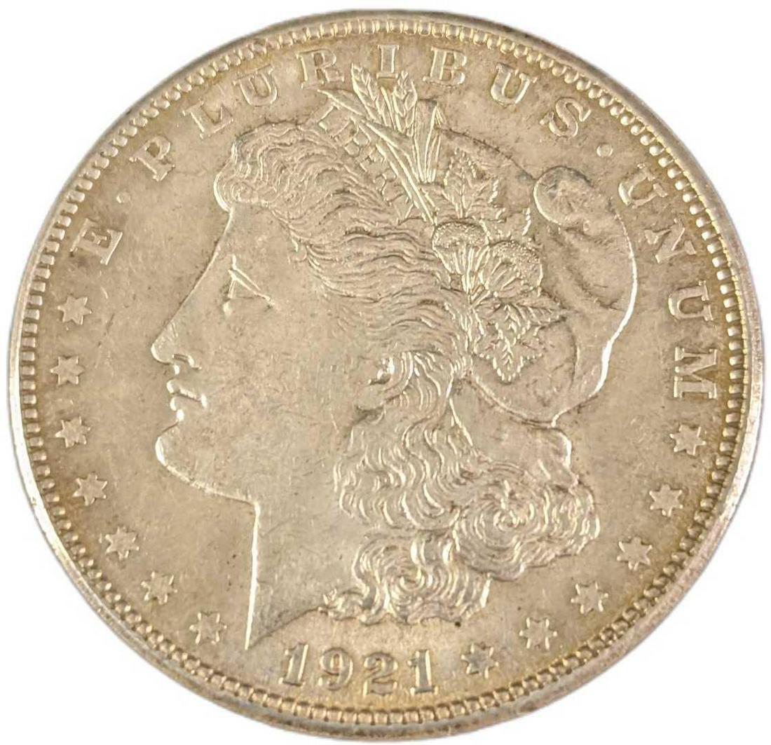 1921 US Morgan Silver Dollar (1 of 2)