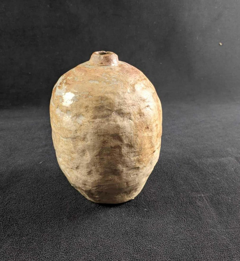 Handmade Clay Bud Vase Primitive Vase (1 of 5)