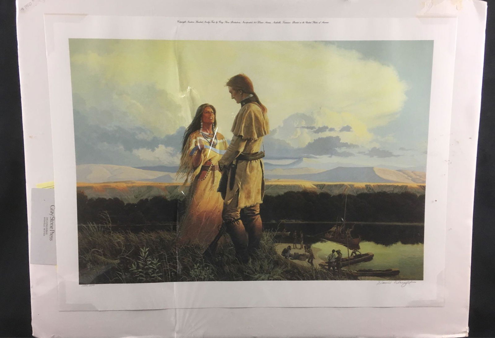 Signed and Numbered Print The Blue Belt by David Wright: Signed and Numbered Print The Blue Belt by David Wright; this print, original by David Wright was produced by Grey Stone Press in 1994. It is signed by the artist and is numbered 1354/1400. It is in e