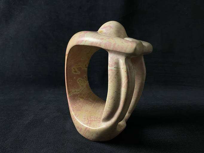 Vintage Kenya Hand Carved Thinker Kisii Stone Sculpture (0387) on Dec 17, 2021 Rapid Estate