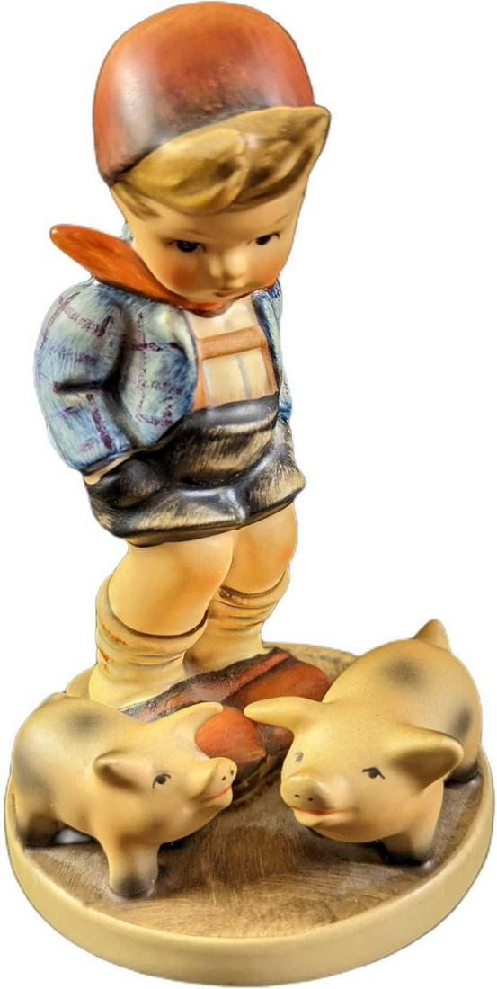 Farm Boy Goebel Hummel Figurine In Box With COA (1 of 8)