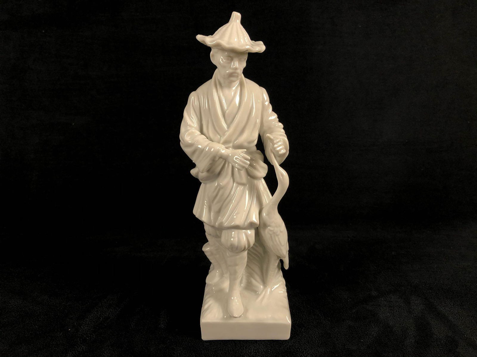 Vintage 1976 Fritz & Floyd White Porcelain Chinese Man (1 of 8)