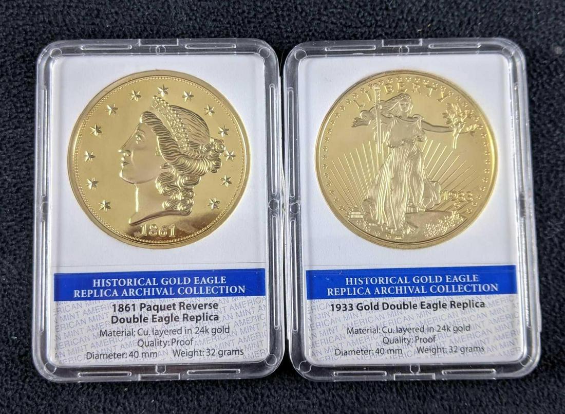 Coins Historical Gold Eagle Replica Archival Collection