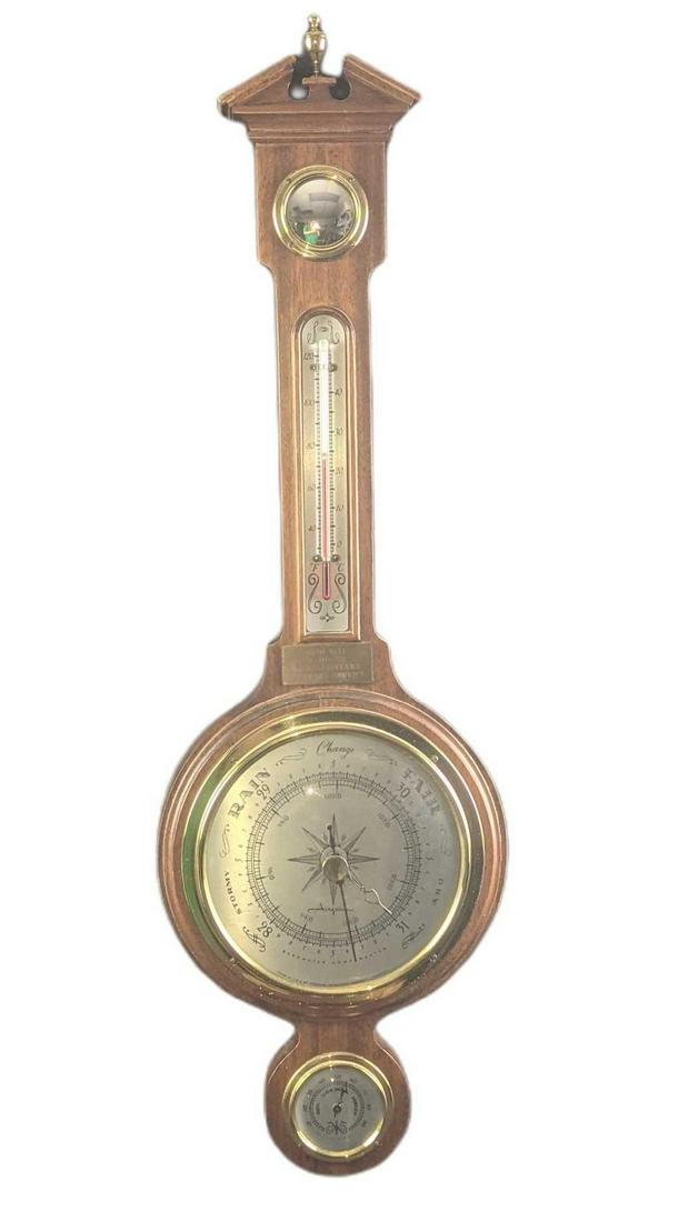 Wooden Airguide Barometer Thermometer Humidity Wall (1 of 8)