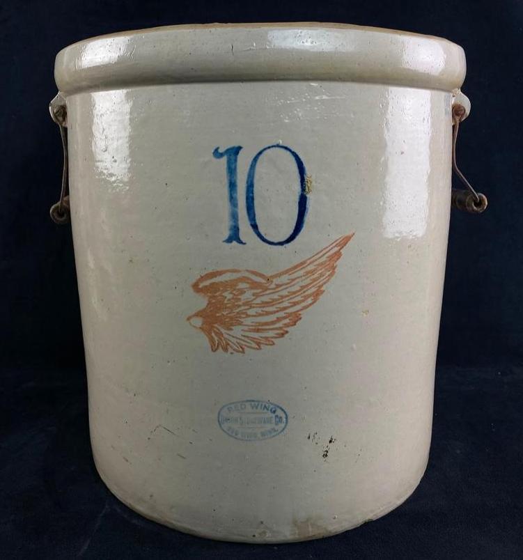 Antique Red Wing Stoneware Crock - 10 Gal. (1 of 5)