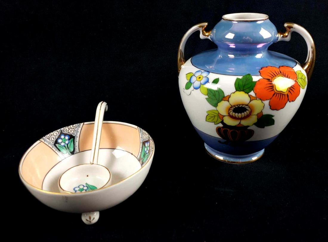 Lot of 2 Noritake Hand Painted Japanese Lusterware (1 of 7)