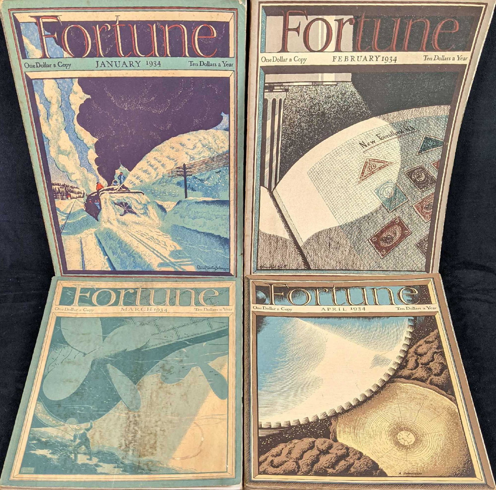 Vintage Fortune Magazine All 12 Issues 1934 (1 of 10)