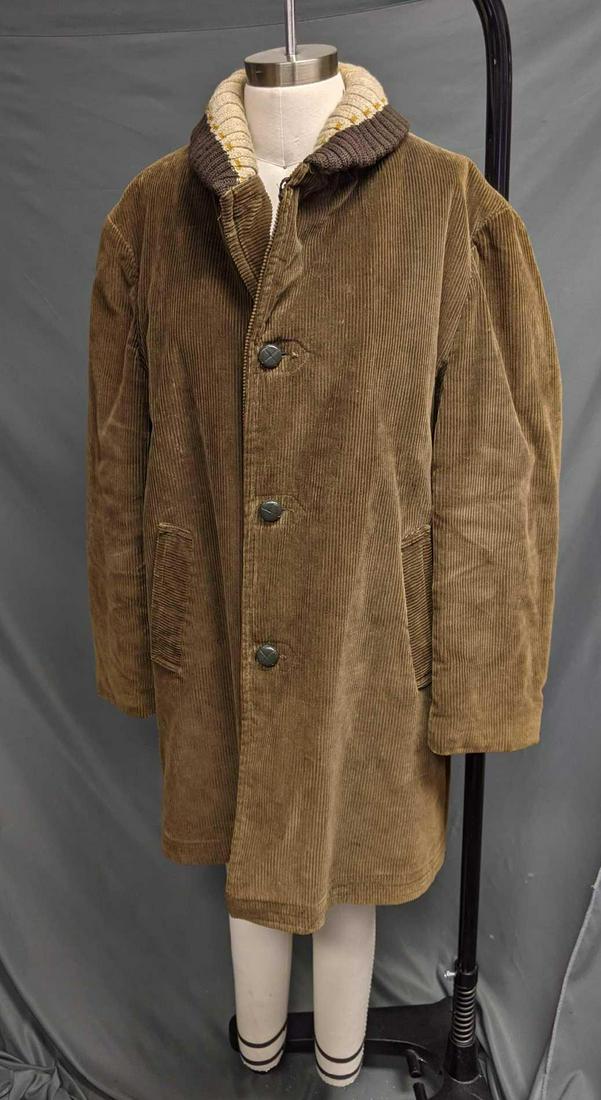 Jacket Sears Oakbrook Sportswear Corduroy Olive Green