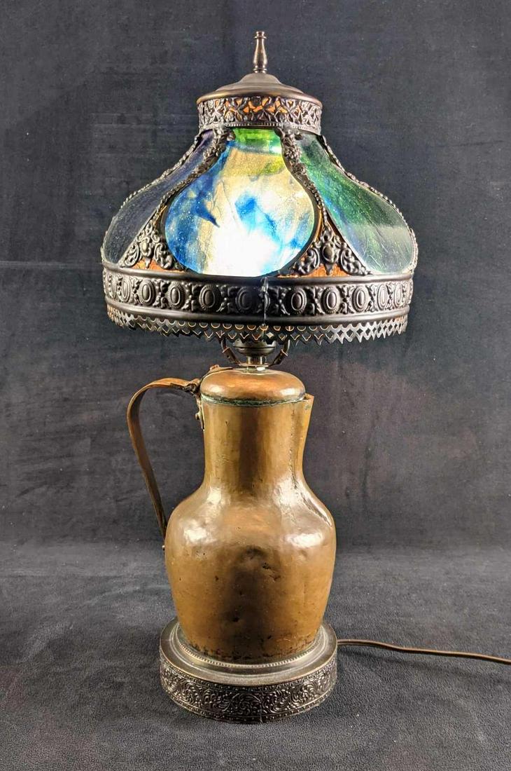 Vintage Brass Lamp With (1 of 7)