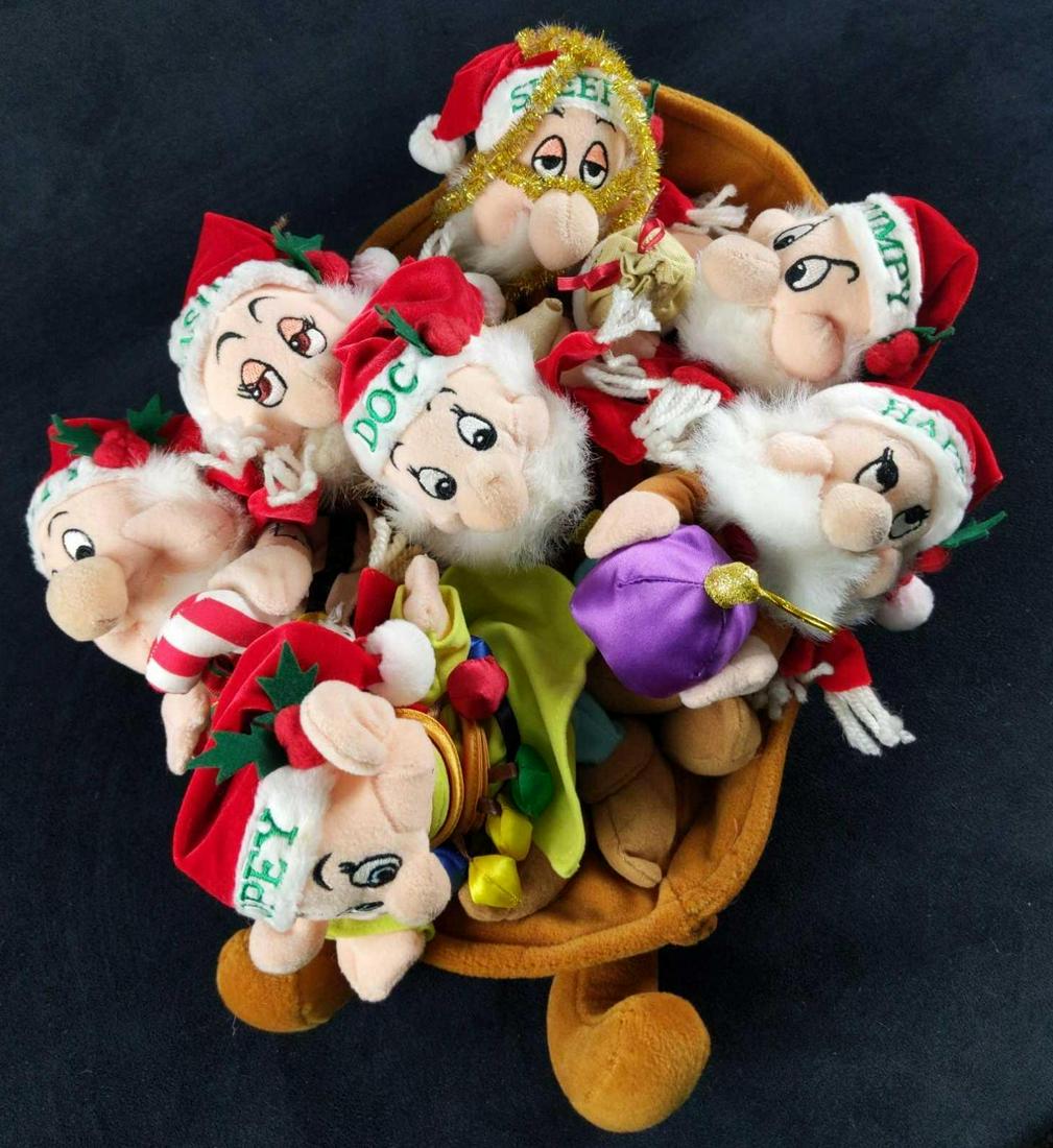 Disney Bean Bag Doll Seven Dwarfs Christmas Sleigh A (1 of 9)