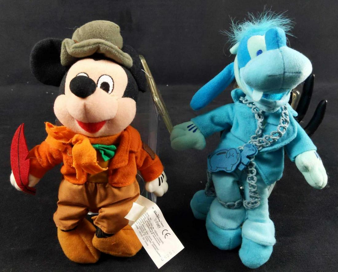Two Disney Bean Bag Dolls Christmas Carol Mickey (1 of 6)