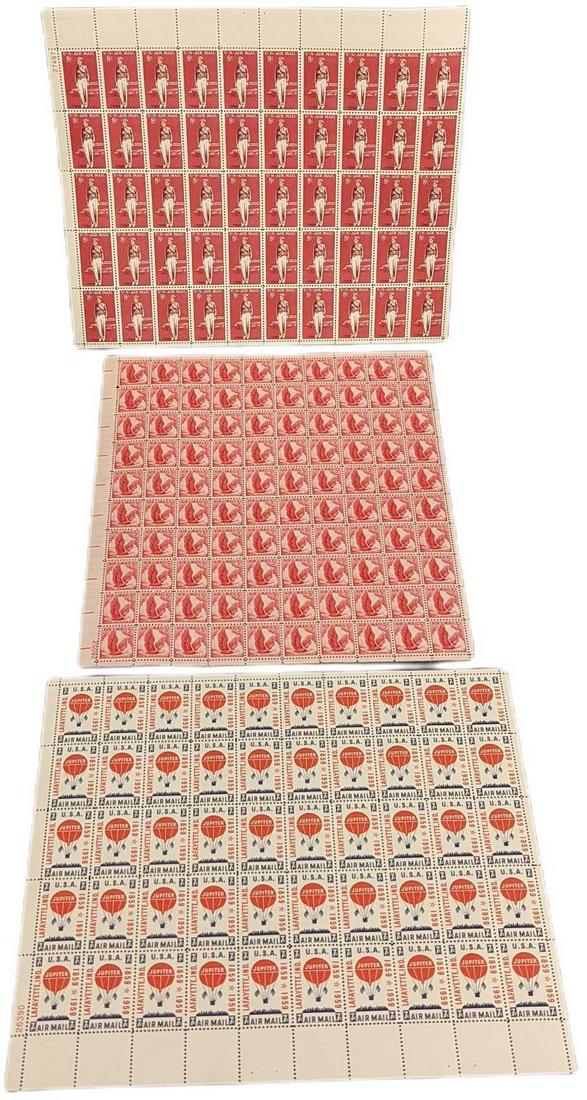 US Airmail Stamps Eagle Amelia Earhart & Lafayette (1 of 5)