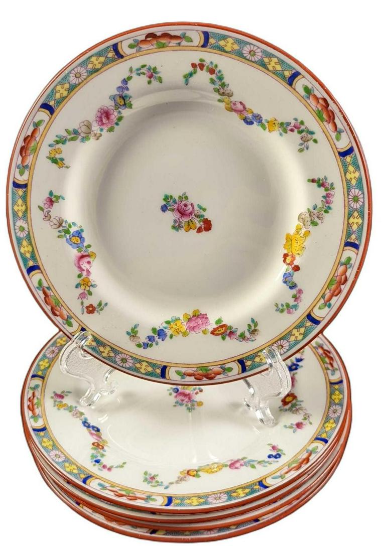 5 Vintage Retired Minton Rose Bread & Butter Plates (1 of 4)