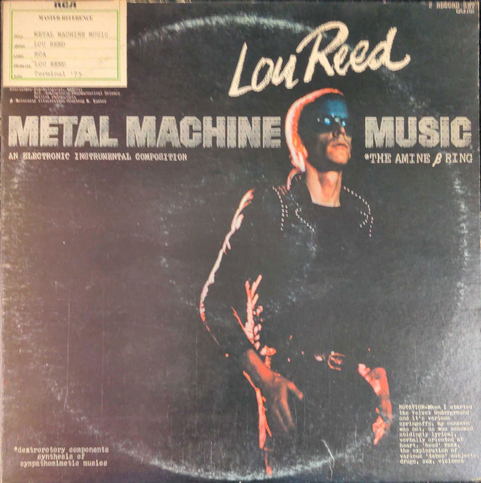LP Vinyl Record Lou Reed Metal Machine Music Master (1 of 5)