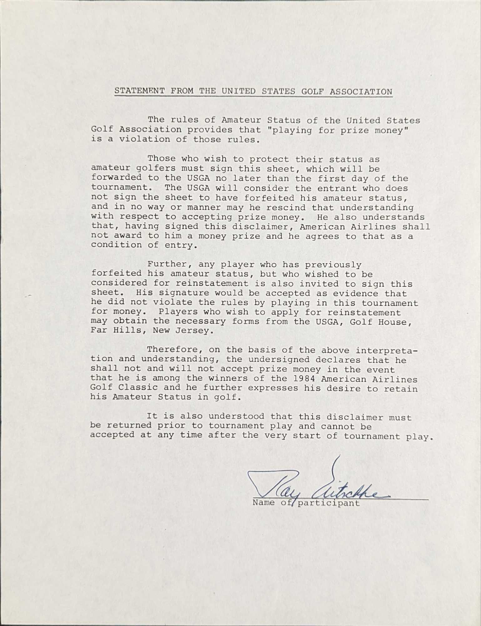 Signed Football HOF Ray Nitschke Signed Letter (1 of 3)