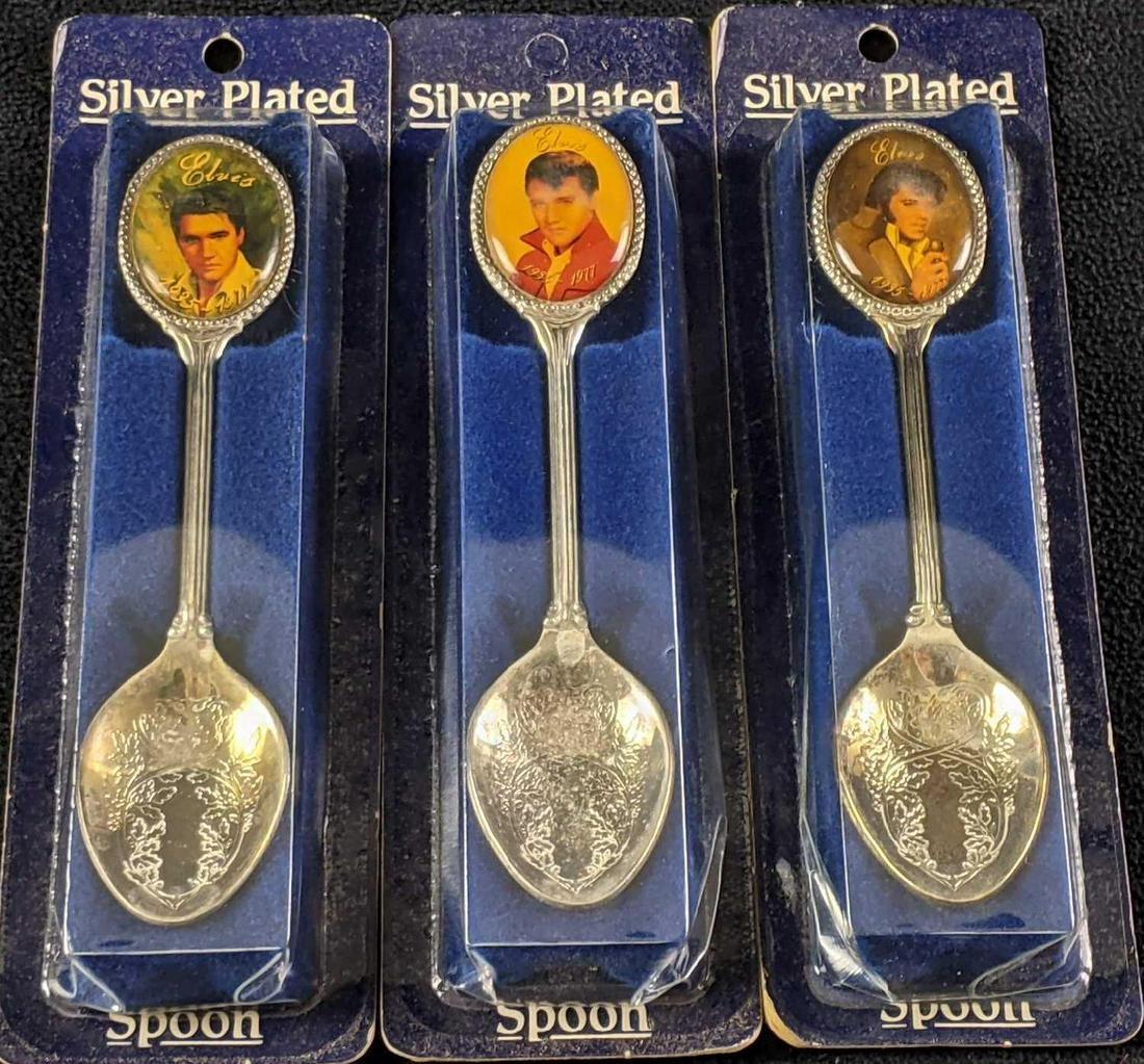 Silver Plated Elvis Souvenir Spoons (1 of 7)
