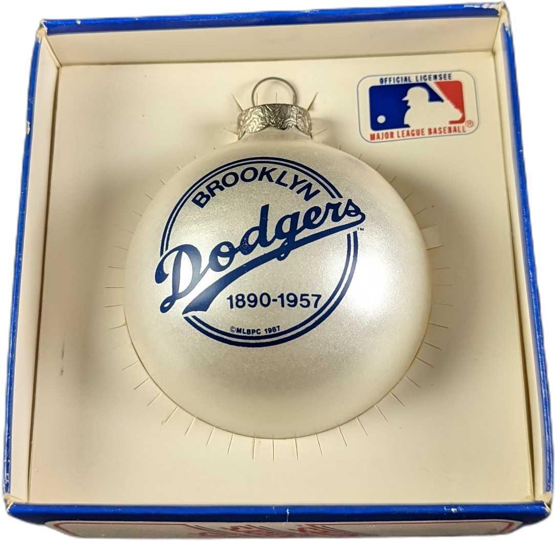 Brooklyn Dodgers Baseball Glass Ball Ornament (1 of 6)