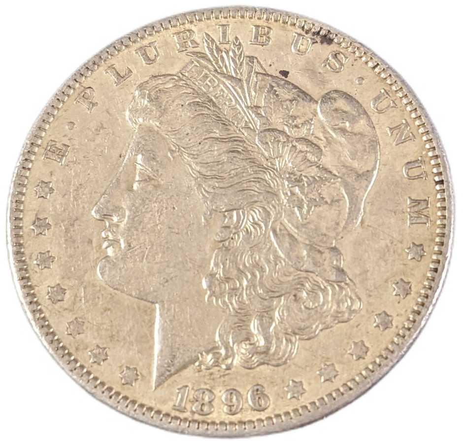 1896 US Morgan Silver Dollar (1 of 2)