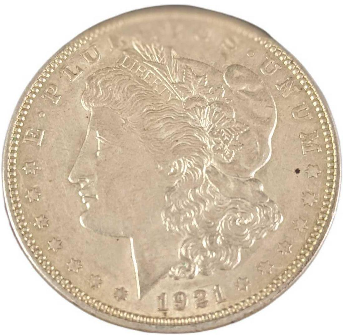 1921 US Morgan Silver Dollar (1 of 2)