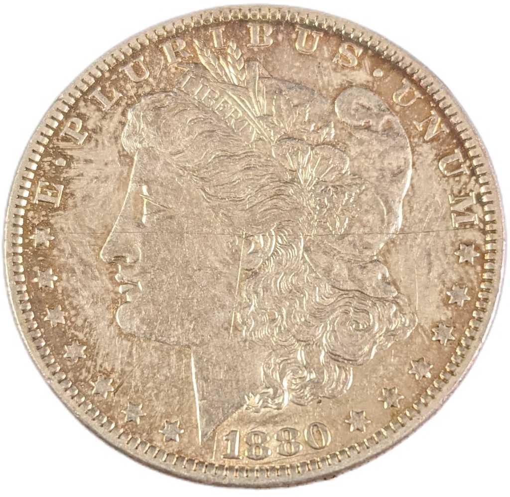 1880 US Morgan Silver Dollar (1 of 2)