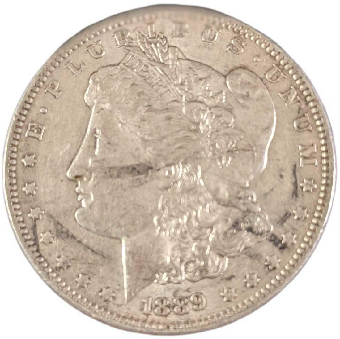 1889 US Morgan Silver Dollar (1 of 2)