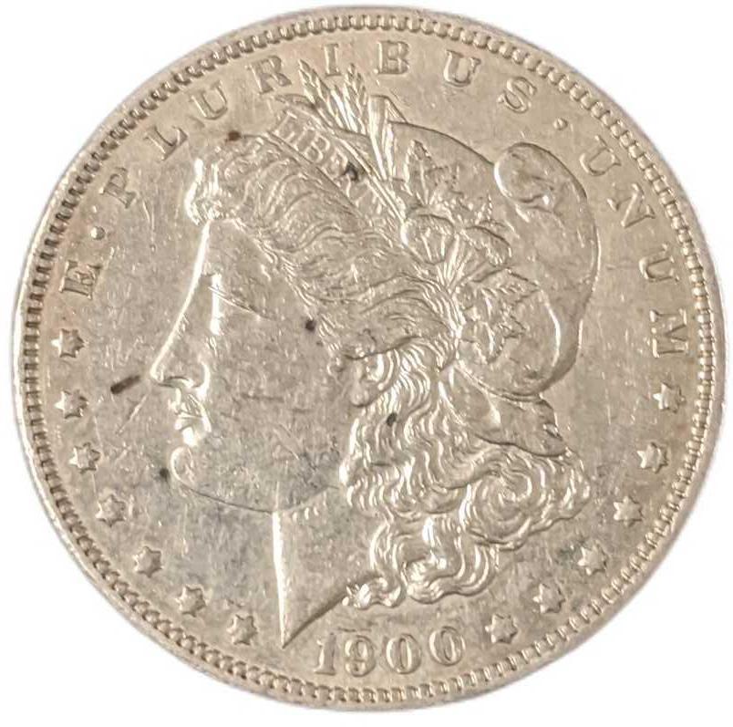 1900 US Morgan Silver Dollar (1 of 2)