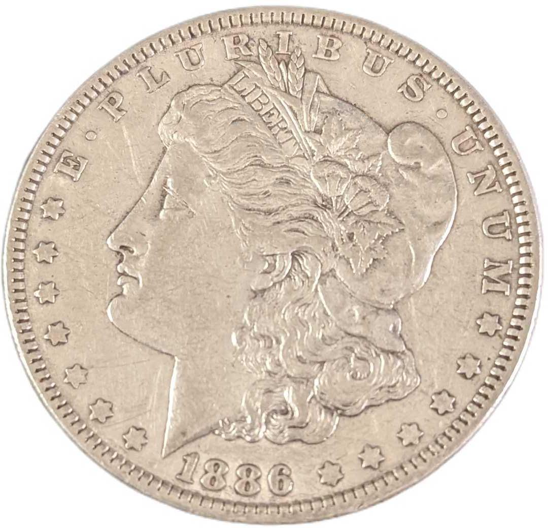 1886 US Morgan Silver Dollar (1 of 2)
