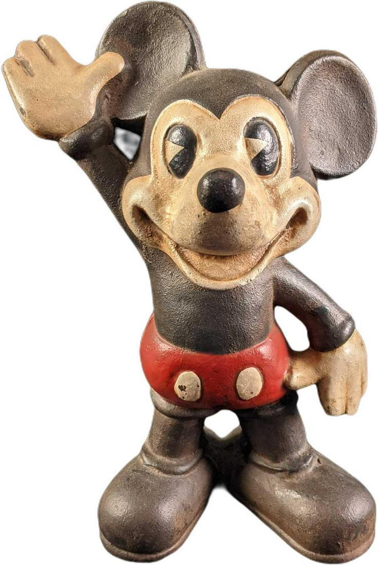 Vintage Wrought Iron Disney Mickey Mouse Bank (1 of 6)