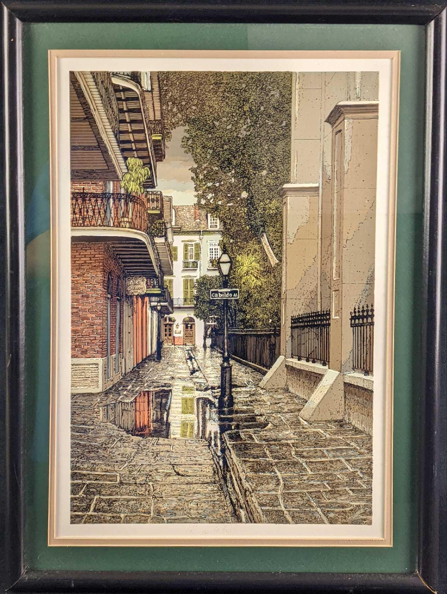 Framed Signed & LE Paul De La Fille Pirate's Alley (1 of 5)
