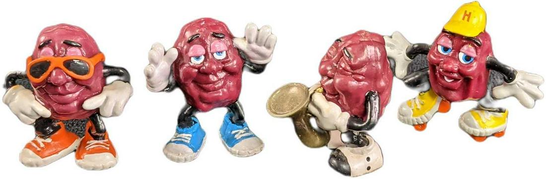 Four Vintage PVC California Raisin Figures (1 of 10)