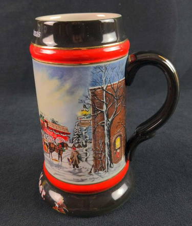 Anheuser Busch 2022 Christmas Stein Budweiser Anheuser Busch Stein Perfect Christmas 1992 (#0209) On Jan 27,  2022 | Rapid Estate Liquidators And Auction Gallery In Fl