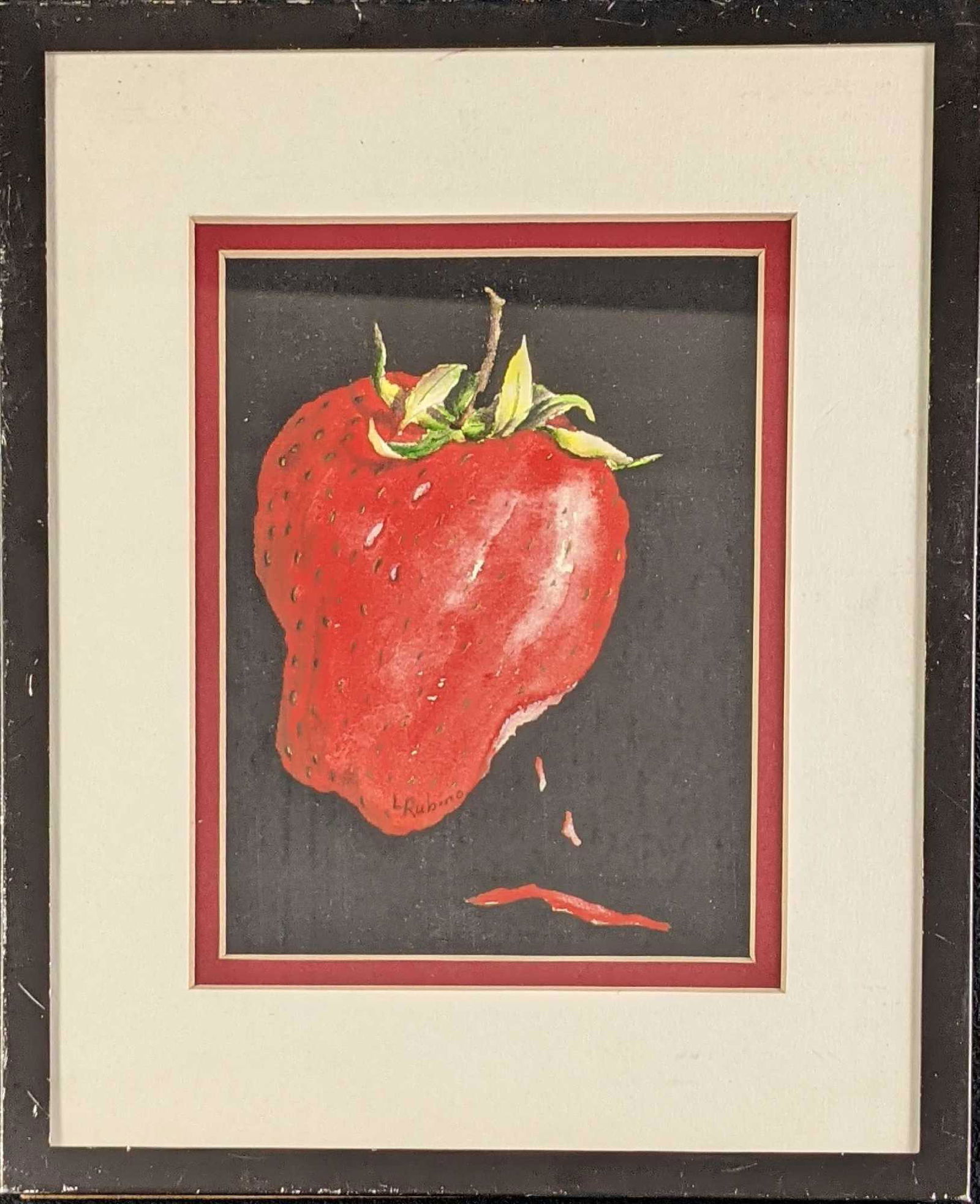 Framed Strawberry Print By Linda Rubino (1 of 2)