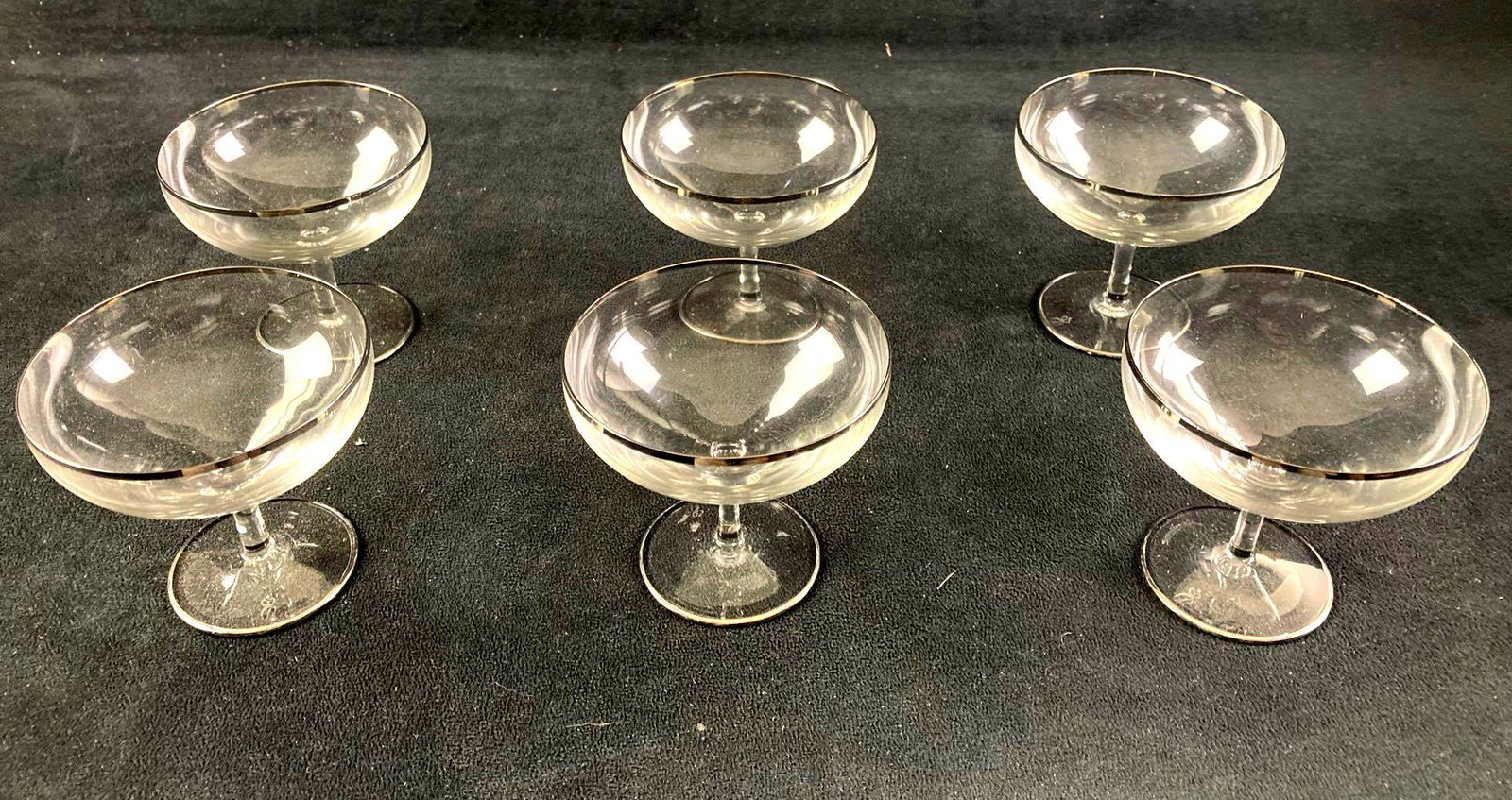 Rosenthal Set of (6) Champagne Saucers (1 of 4)