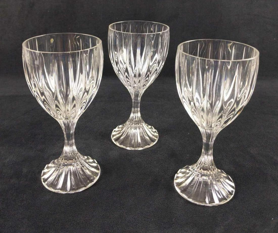 Three Crystal Park Lane Water Goblets By Mikasa (1 of 8)
