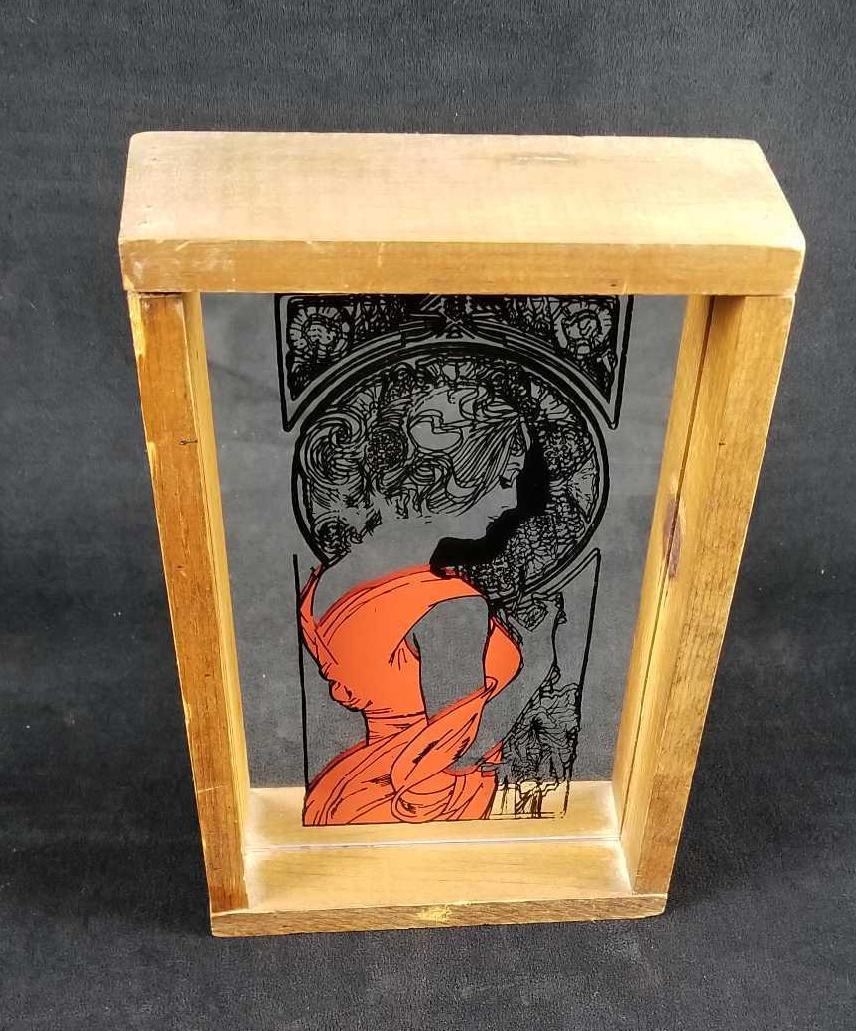 Lady In Orange Mirror Art (1 of 9)