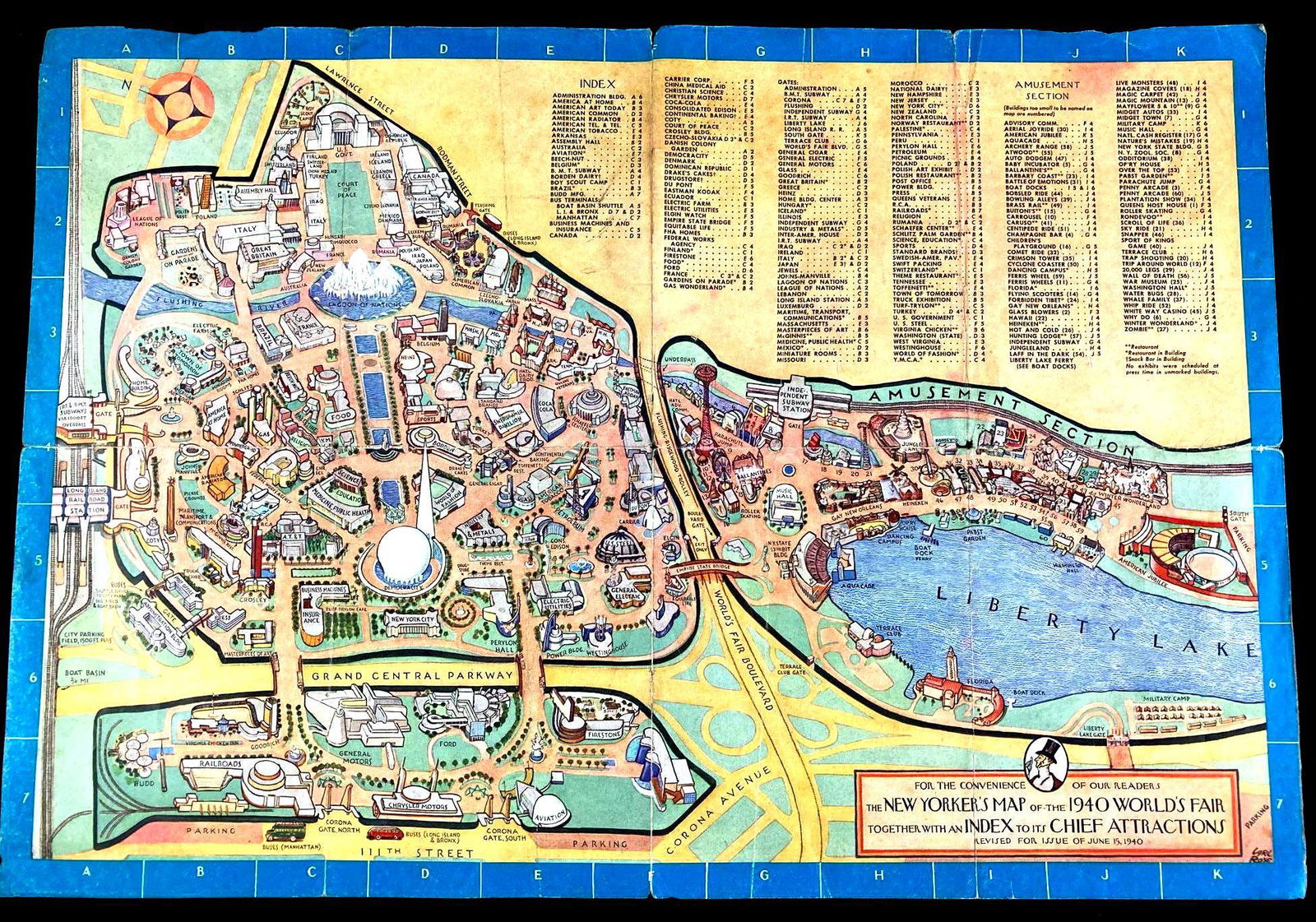 New York World's Fair 1940 Map (1 of 4)