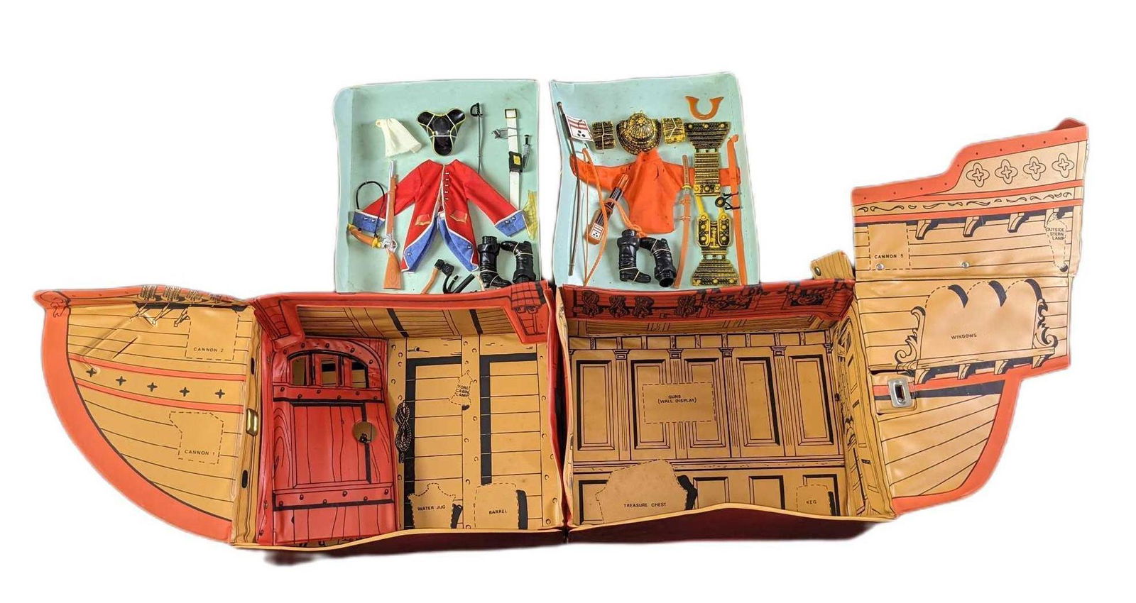 Vintage Matchbox Fighting Furies Pirate Playset Carry (1 of 11)