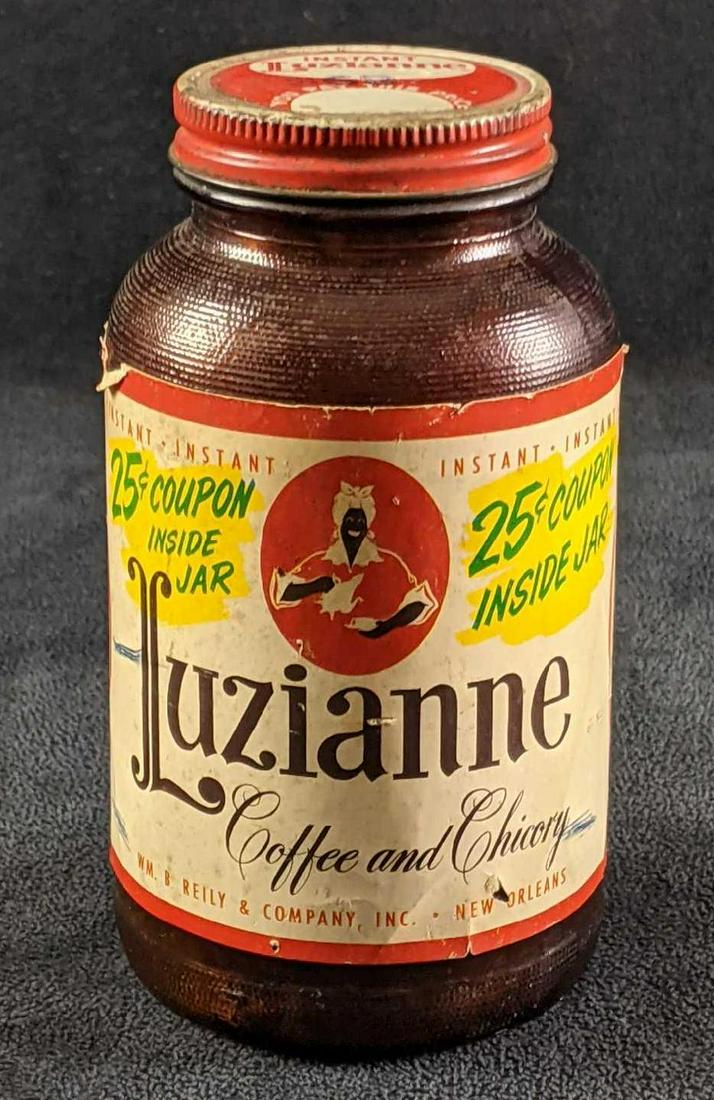 Vintage Luzianne Instant Coffee Jar Feb 07, 2022 Rapid Estate