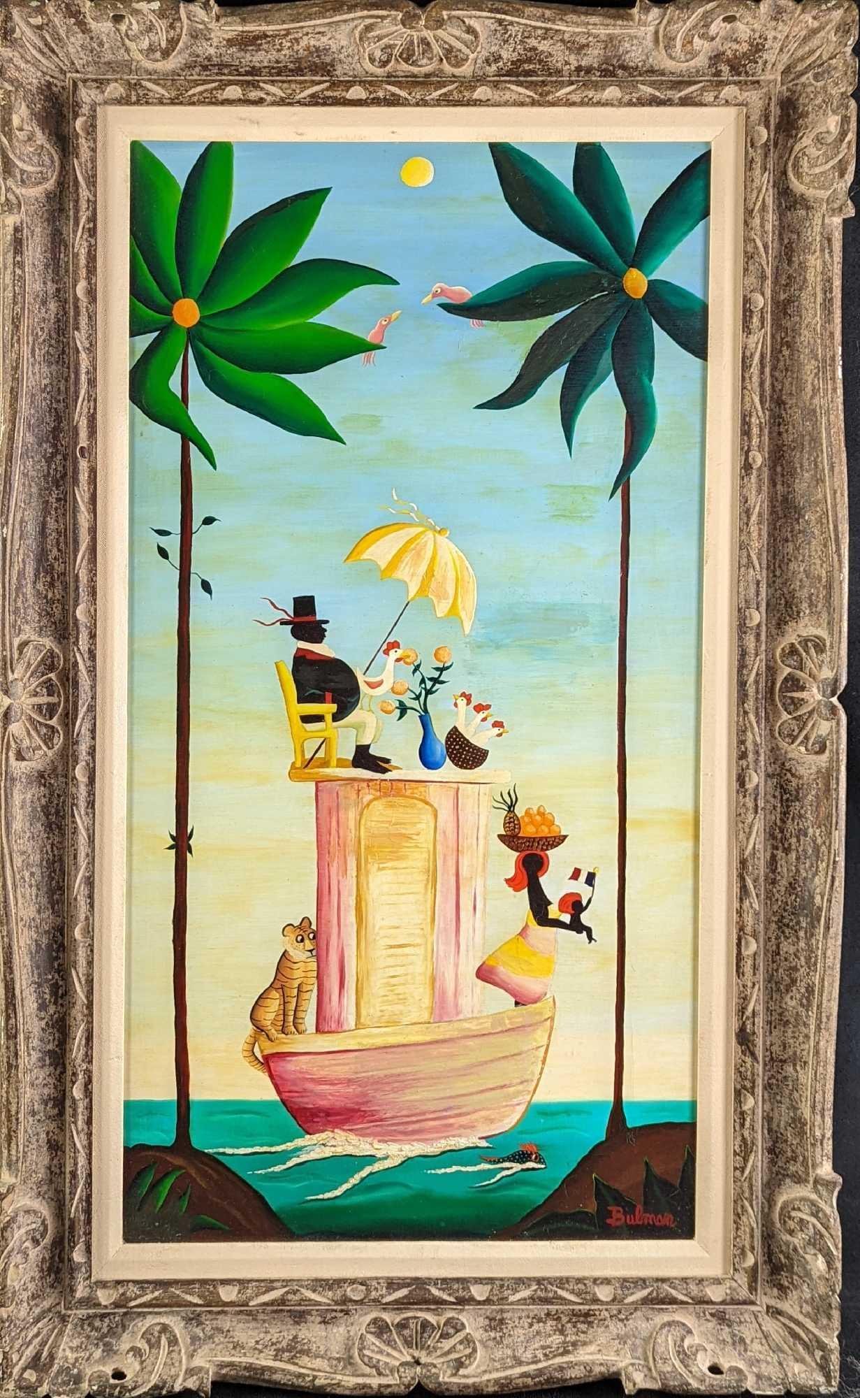 Original Oil On Canvas Orville Bulman Ship (1 of 7)