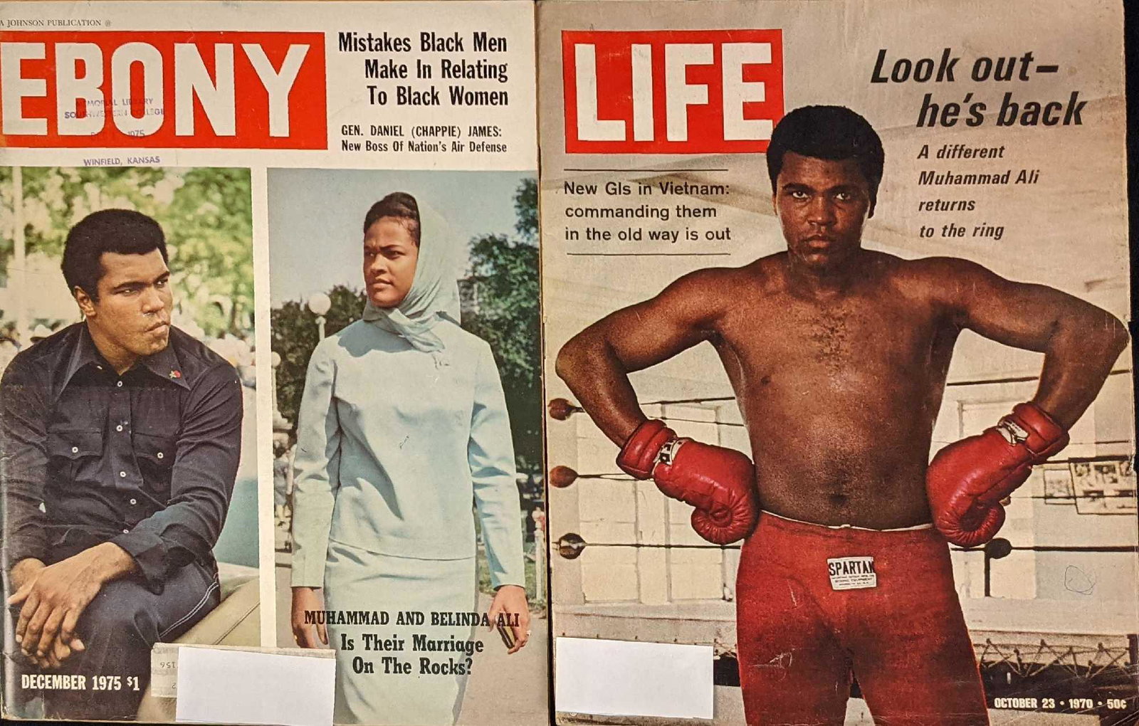 Two Vintage Life Ebony Muhammad Ali Magazines (1 of 7)