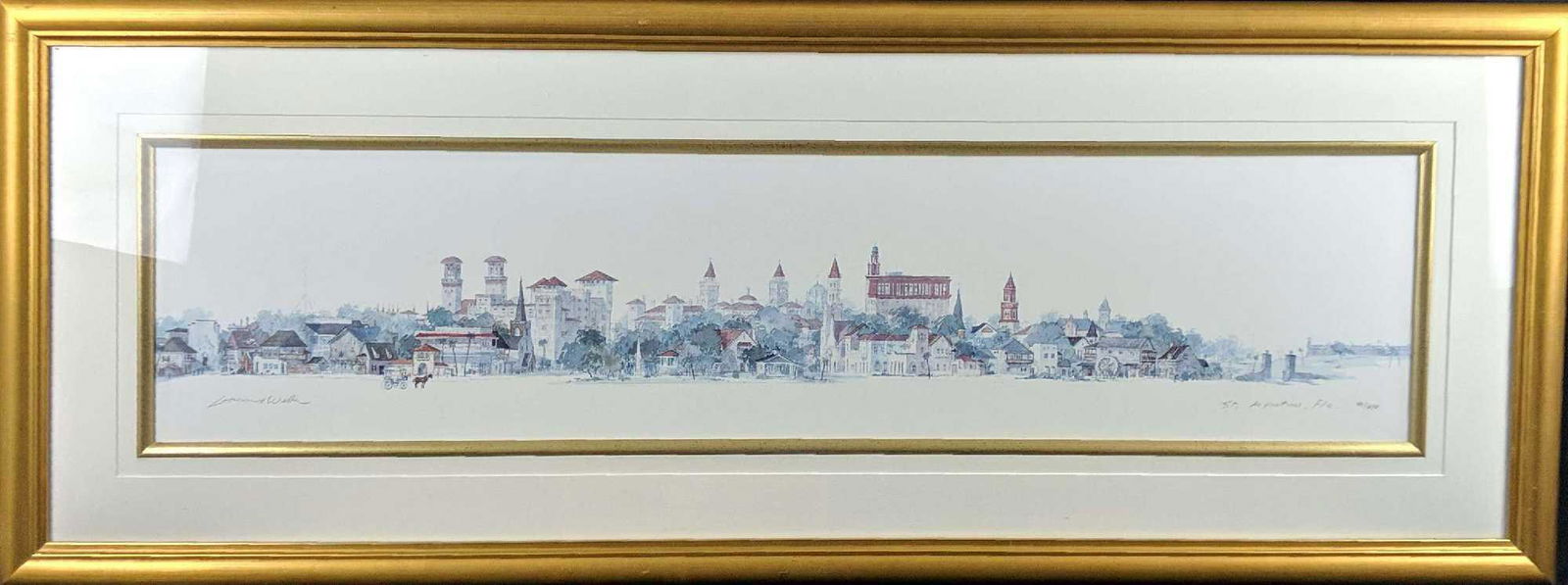 Leonard Weber 風景画 Leonard Weber Framed Print St Augustine Florida S7