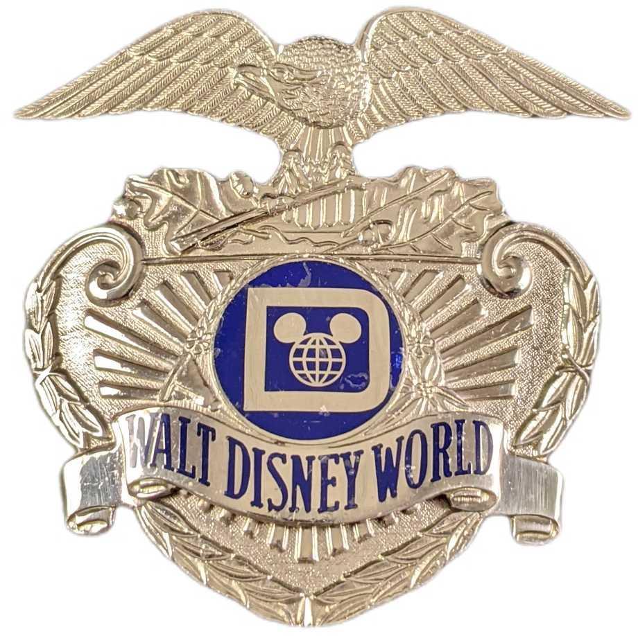 1980s Disney World Security Hat Metal Badge (1 of 2)