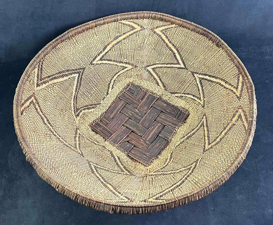 Handmade Wicker Wood Basket Large Tonga Basket (1 of 4)