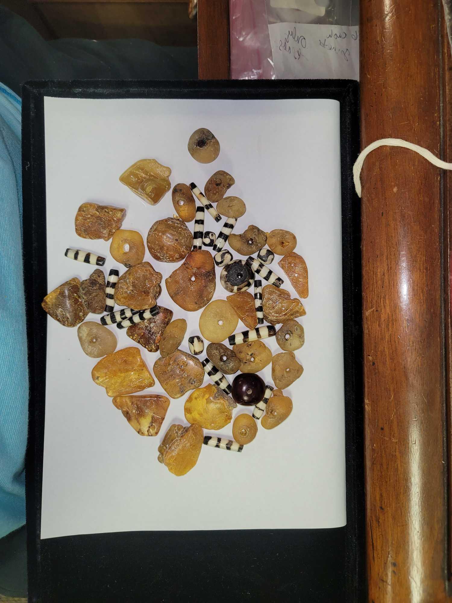 African Coral Amber Bead Nature Wooden (1 of 4)