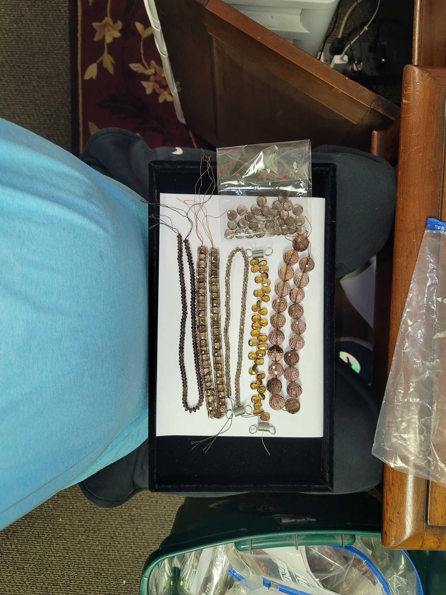 Olive Topaz Whiskey Quartz Gemstone Bead Nature (1 of 6)