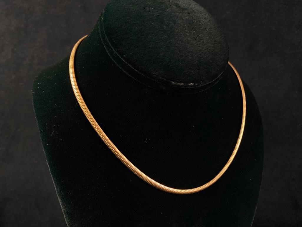 14k Gold Snake Chain Necklace (1 of 3)